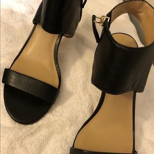 Heels with thick ankle strap